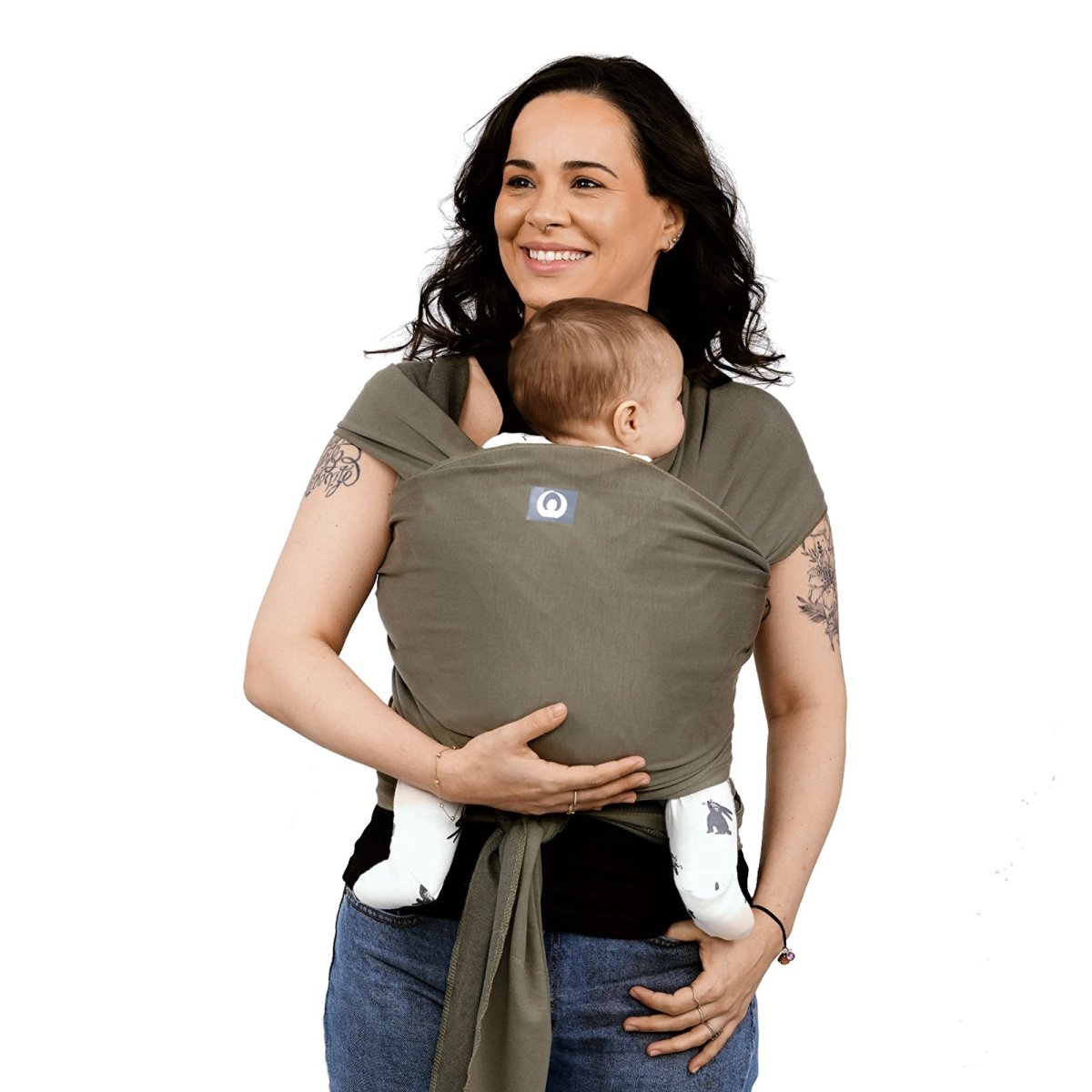 Gaia Carry Stretchy Baby Wrap Pure Tencel - Forest Green - ebebek - Black Friday