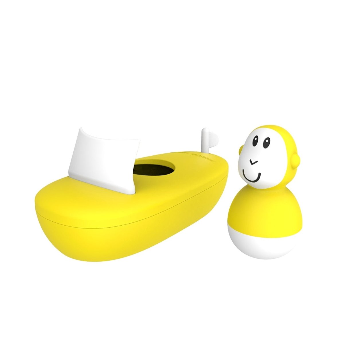 Matchstick Monkey Bathtime Boat Set - Yellow - ebebek - Black Friday