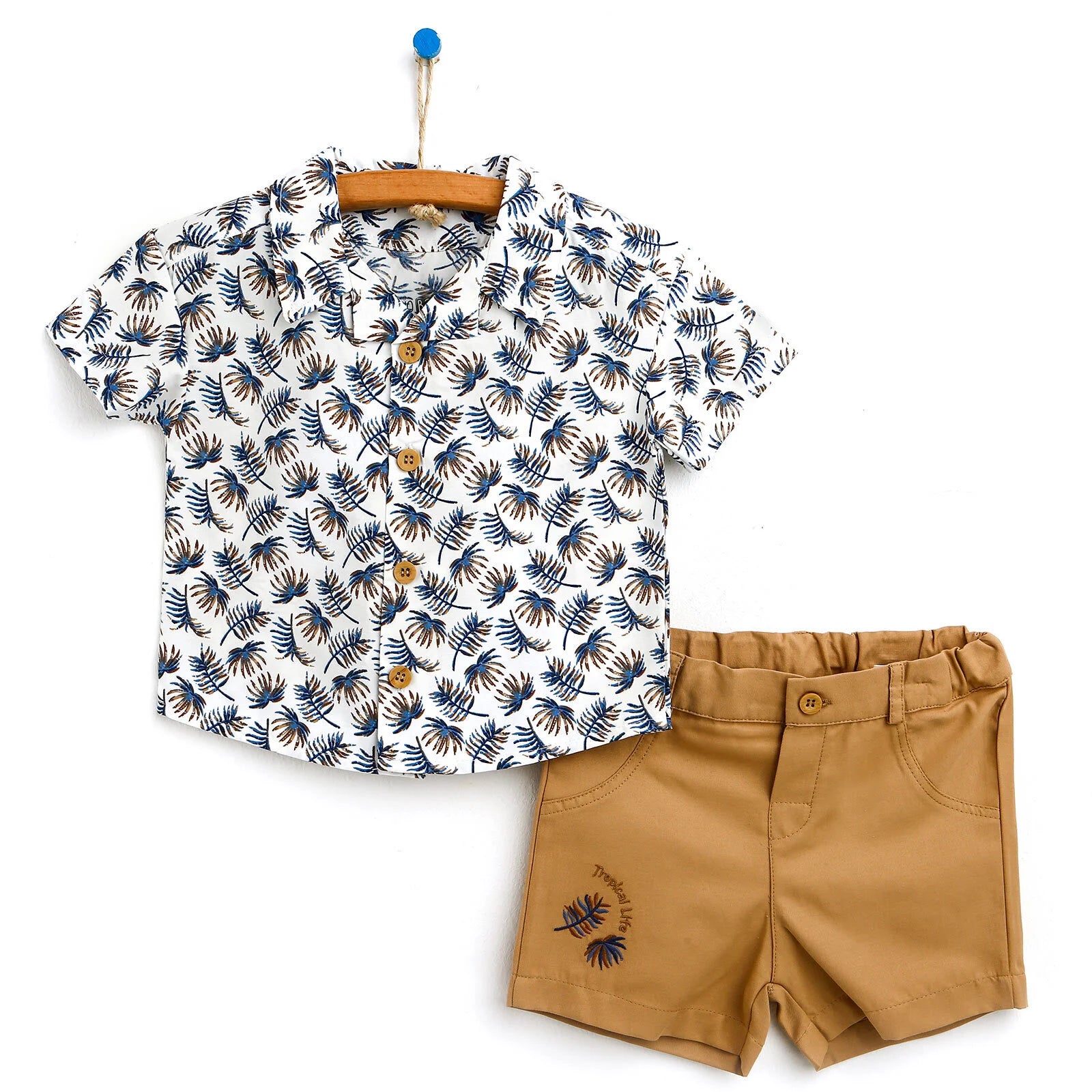 HelloBaby Basic Baby Boy Shirt - Brown - ebebek - Black Friday