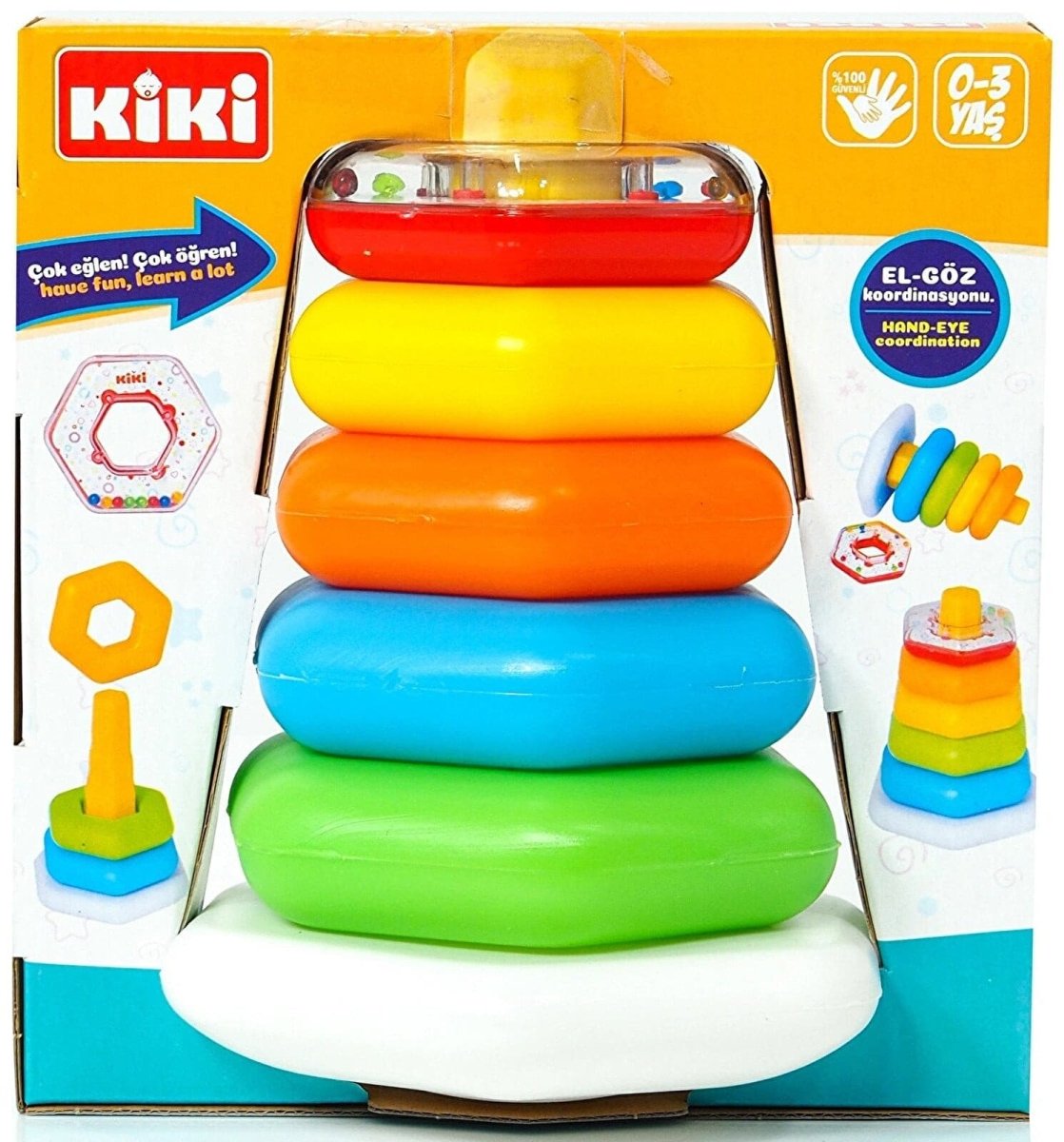 Kiki Rattle Hexagen Rings - ebebek - Black Friday