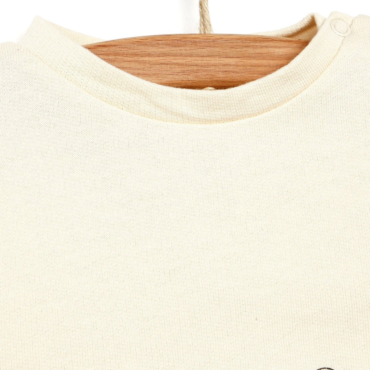 Antebies Newborn Cheetah Organic Sweatshirt - Beige - ebebek - Black Friday