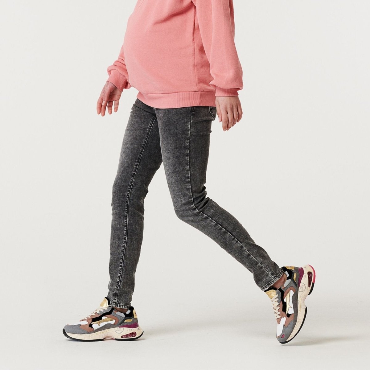 Supermom Jeans Austin Over The Belly Skinny - Grey Denim - ebebek - Black Friday