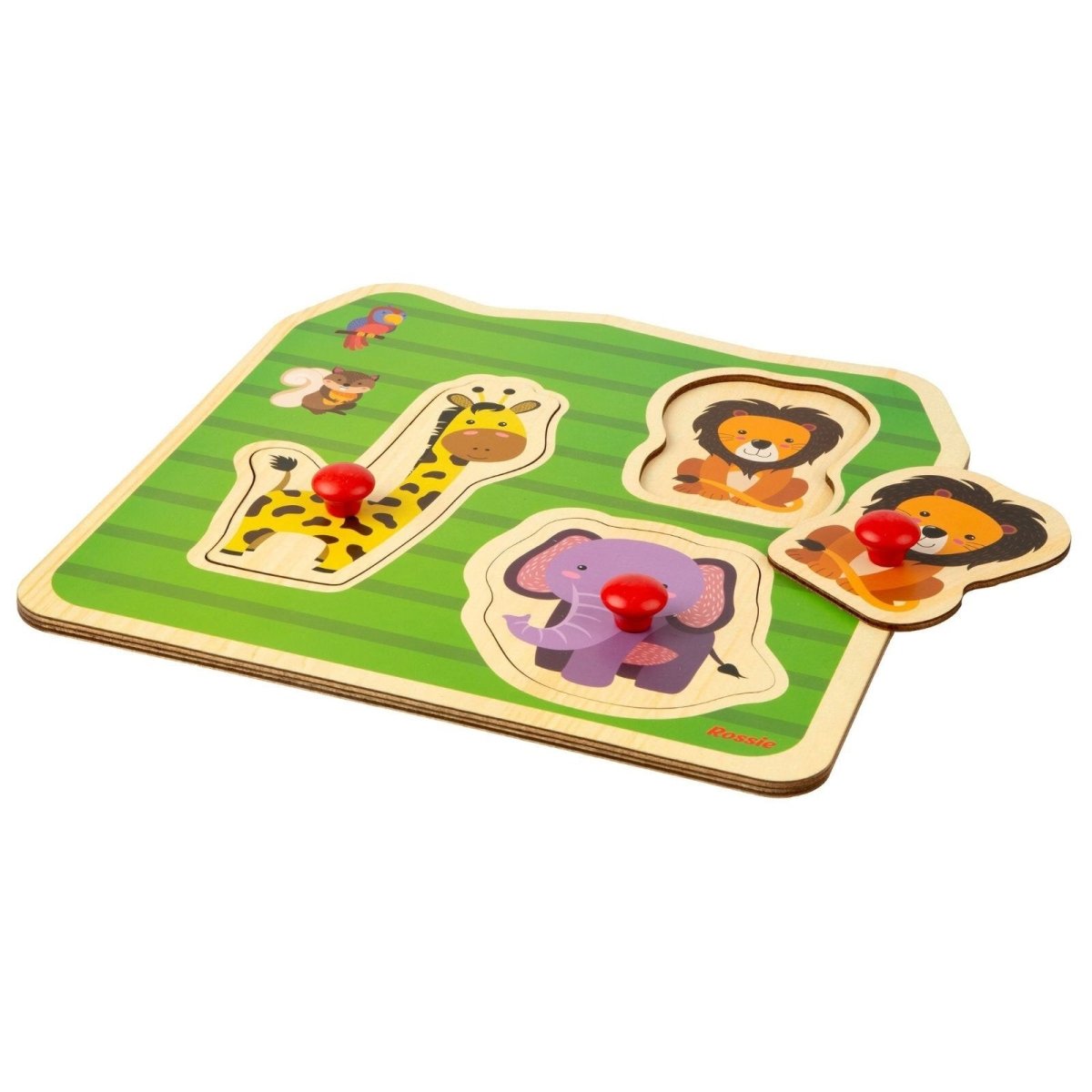 Rossie Wood First Puzzle - Wild Animals - ebebek - Black Friday