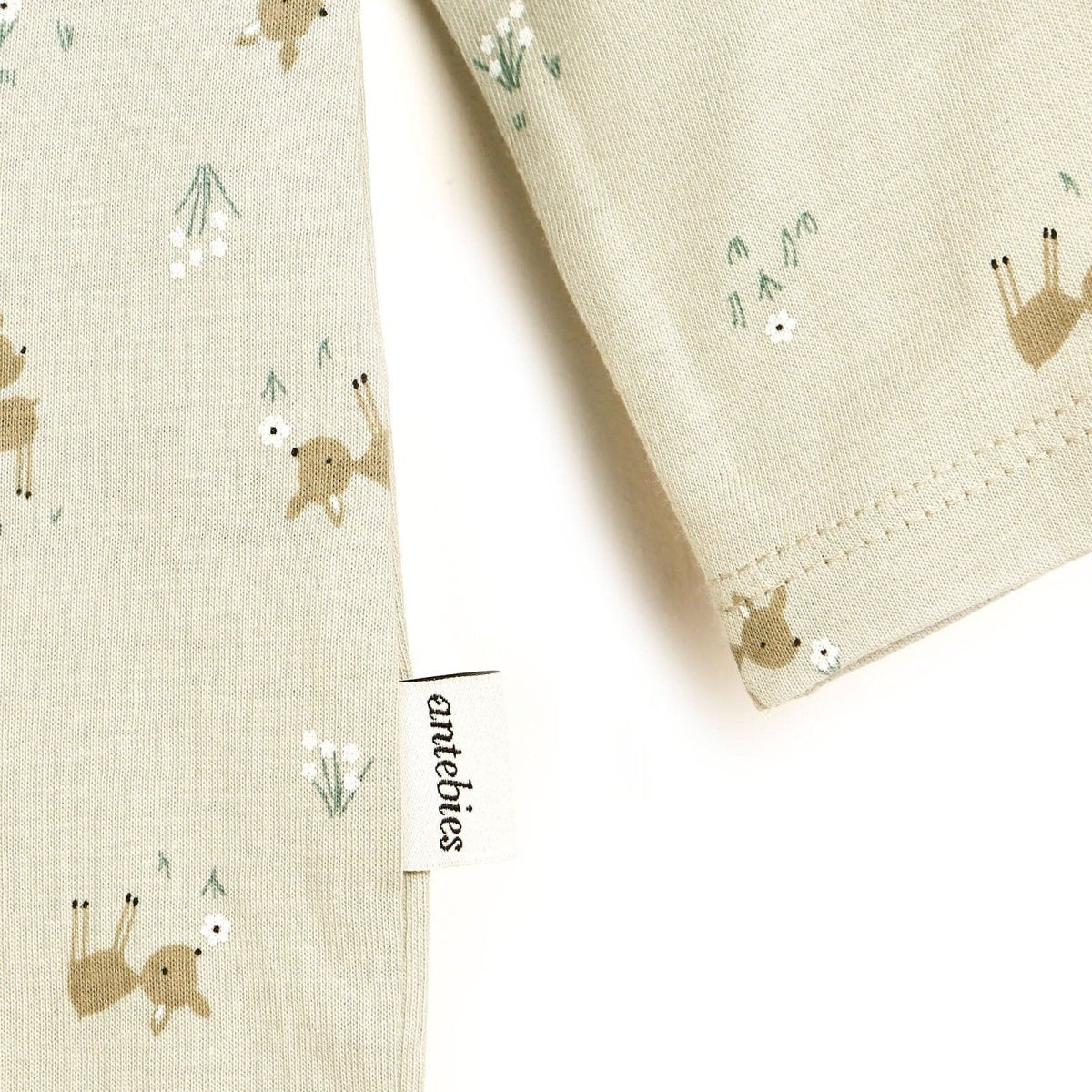 Antebies Newborn Deer Organic Footed Jumpsuit - Grey - ebebek - Black Friday