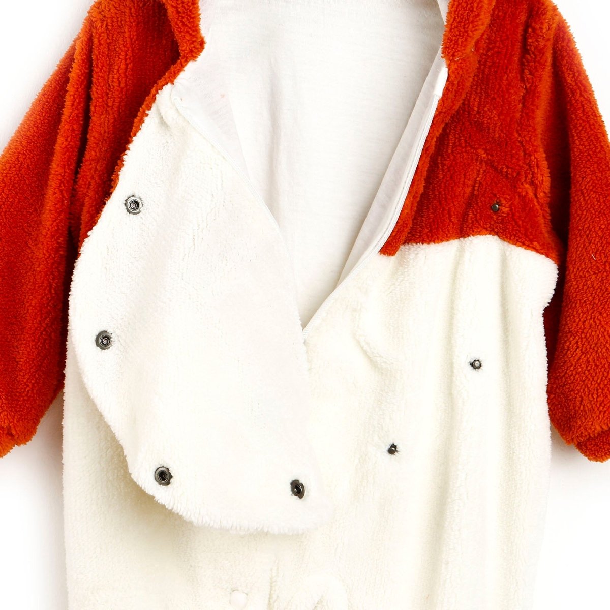 Midimod Newborn Fox Welsoft Footed Jumpsuit - Orange - ebebek - Black Friday