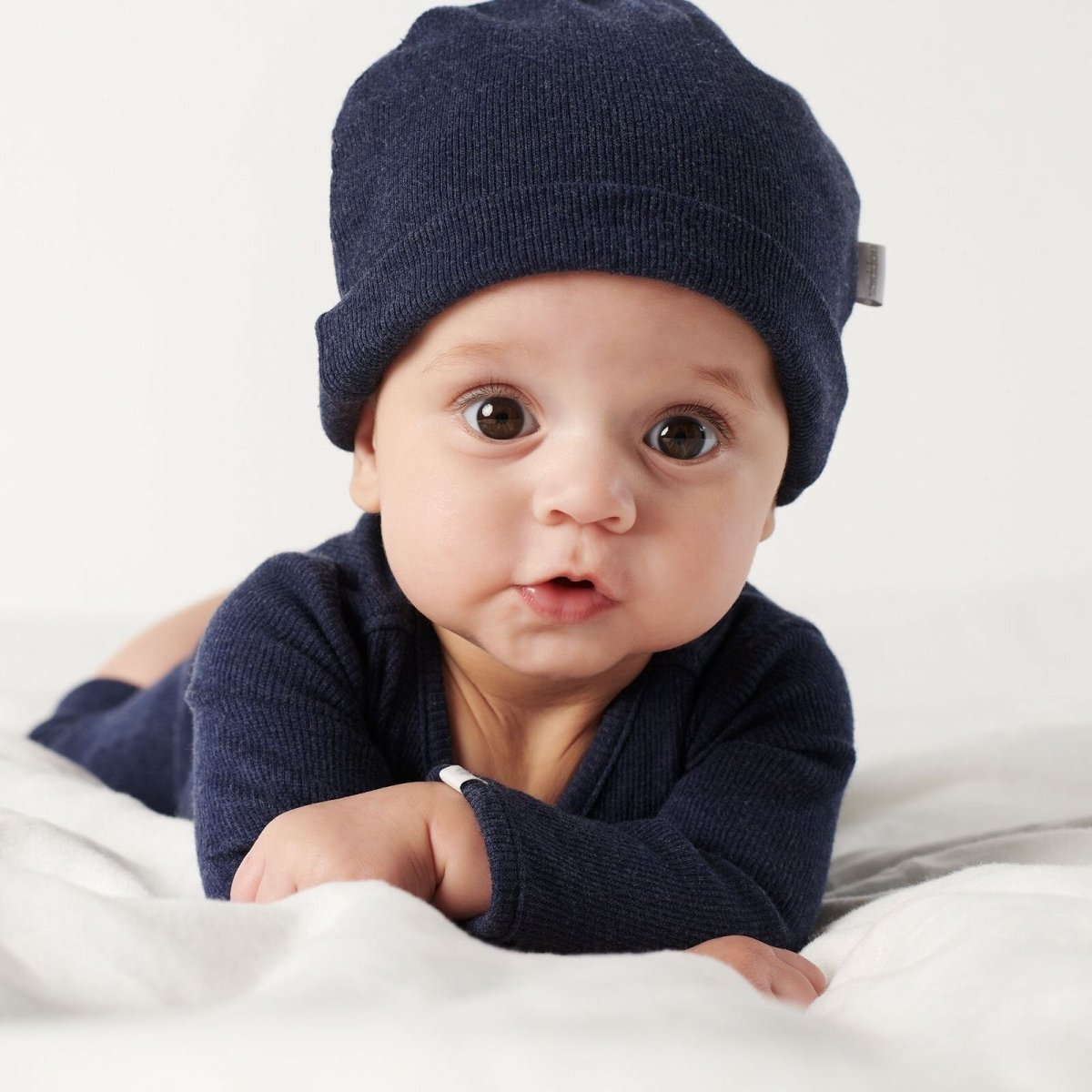 Noppies U Hat Rib Nevel - Navy Melange - ebebek - Black Friday