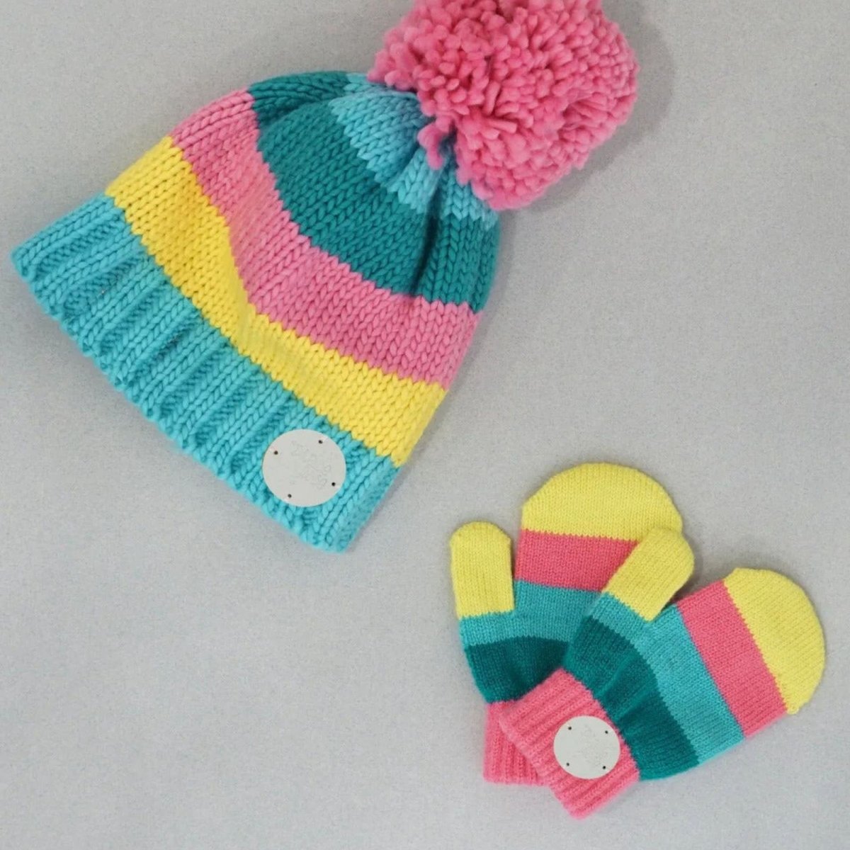 Blade & Rose Bright Striped Mittens 2 - 6 Years Blue/Red/Yellow - ebebek - Black Friday