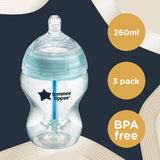 Tommee Tippee Advanced  Anti Colic Baby Bottle 260ml Pack of 3