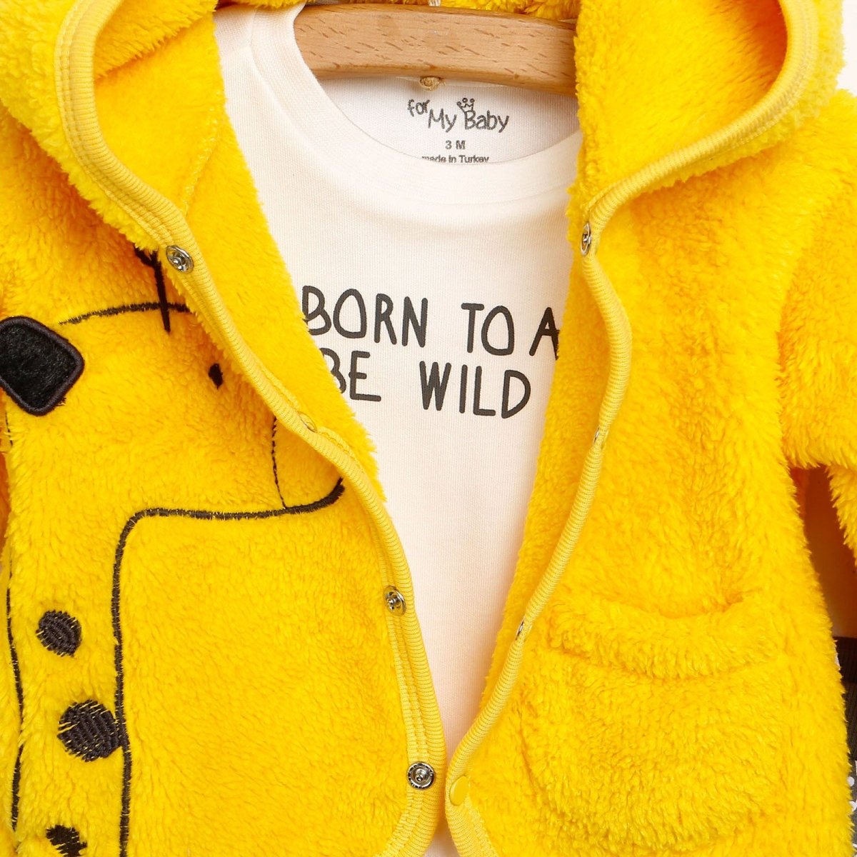 For My Baby Newborn Wild Sweatshirt - Vest - Dark Grey - ebebek - Black Friday