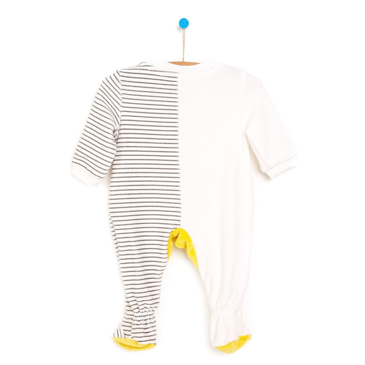 Cassiope Newborn Funny Friend Velvet Footed Jumpsuit - Ecru - ebebek - Black Friday