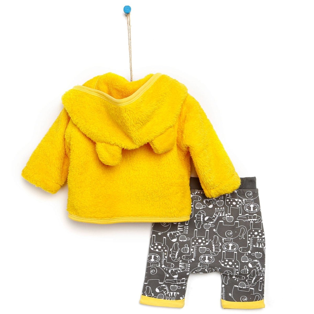 For My Baby Newborn Wild Sweatshirt - Vest - Dark Grey - ebebek - Black Friday