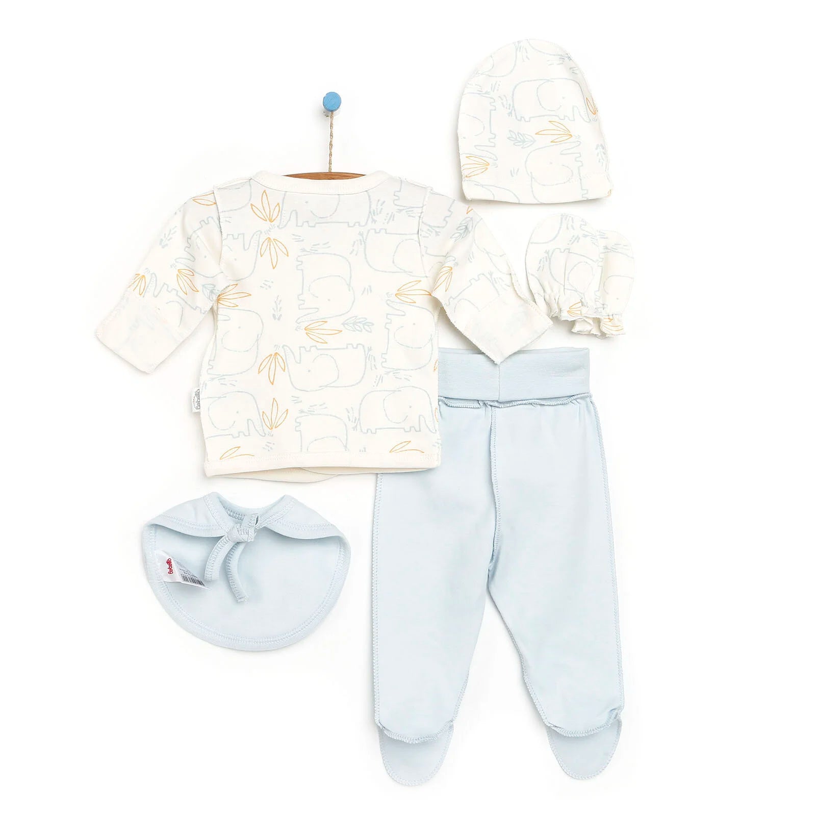 Bebetto 5 Piece Newborn Set - Strappy - Blue - ebebek - Black Friday