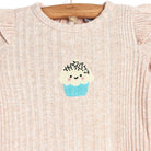 HelloBaby Basic Shoulder Ruffle Blouse - Beige - ebebek - Black Friday