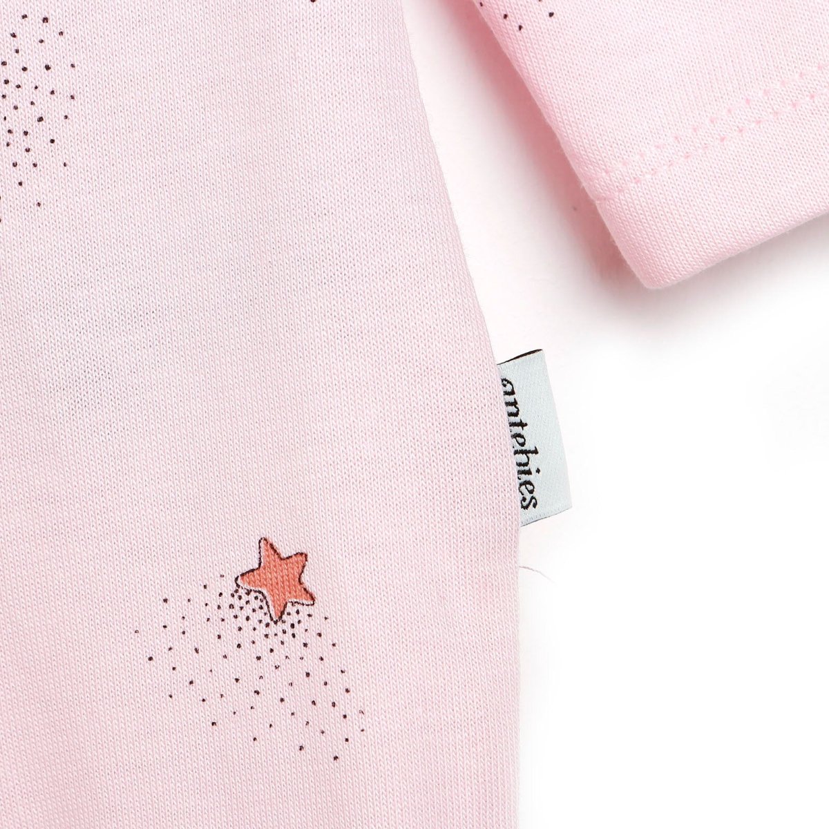 Antebies Newborn Stars Organic Footed Jumpsuit - Pink - ebebek - Black Friday
