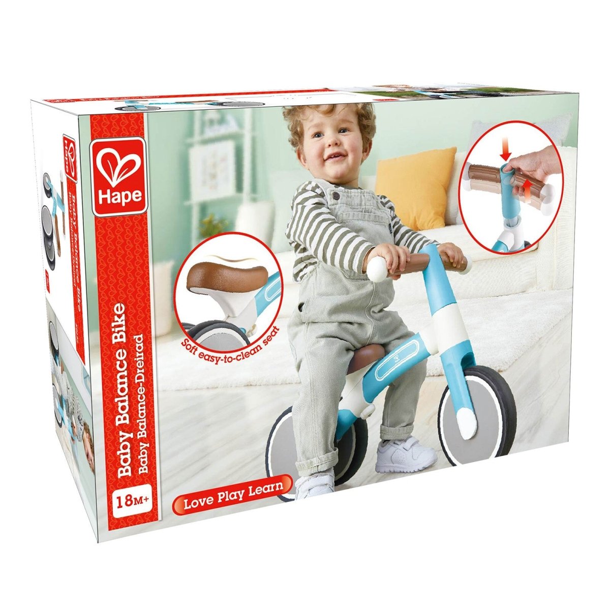 Hape First Ride Toddler Balance Bike, Blue - ebebek - Black Friday