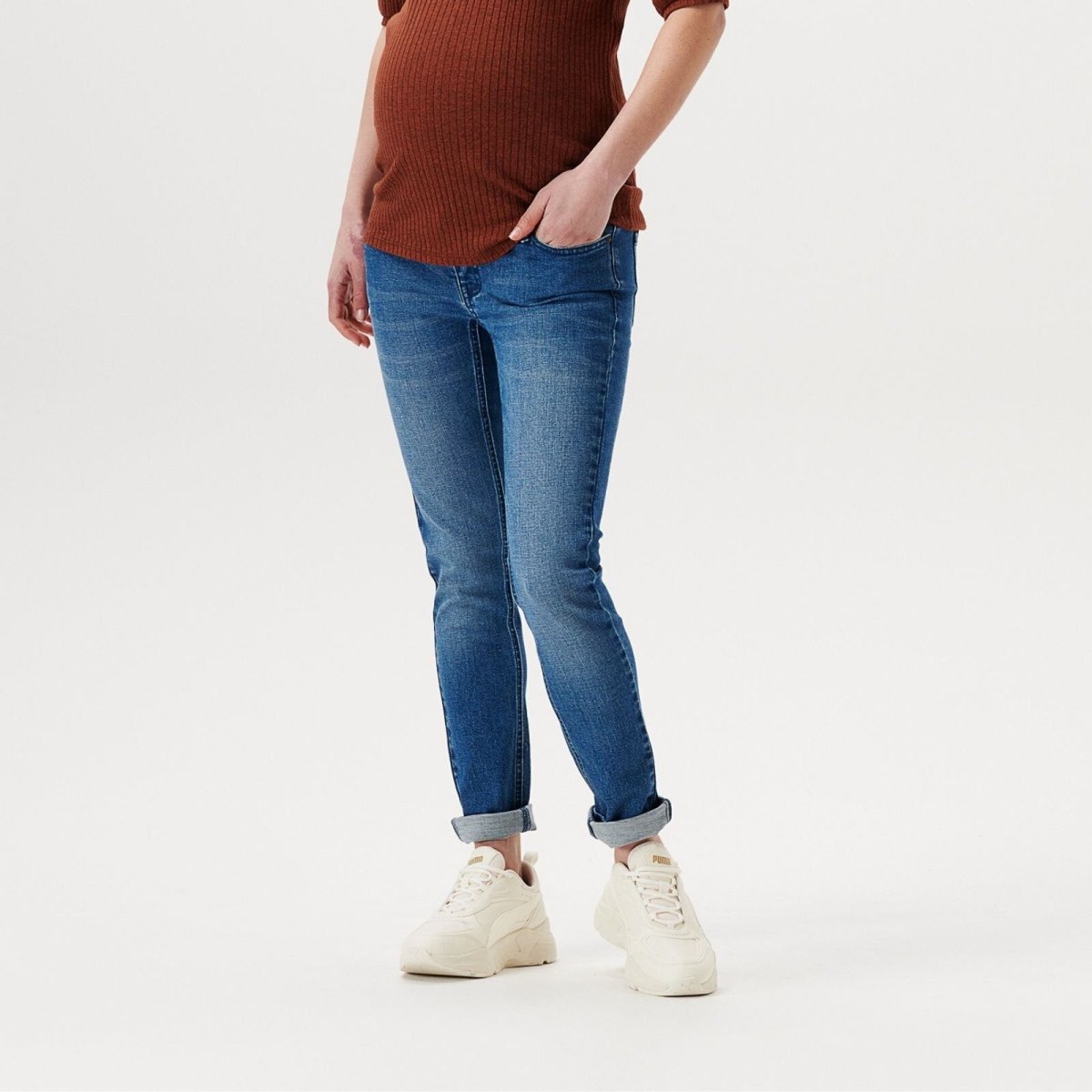 Supermom Jeans Austin over the belly Skinny - Authentic Blue - ebebek - Black Friday