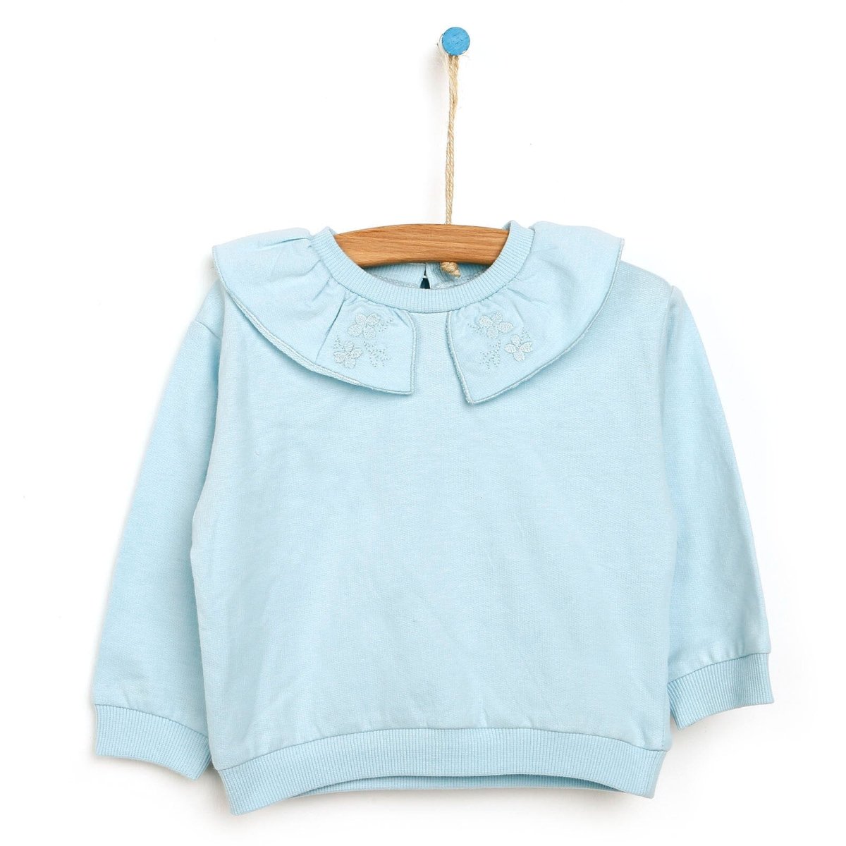 Tuffy Sweatshirt Collared - Footless Bottom - Light Blue - ebebek - Black Friday