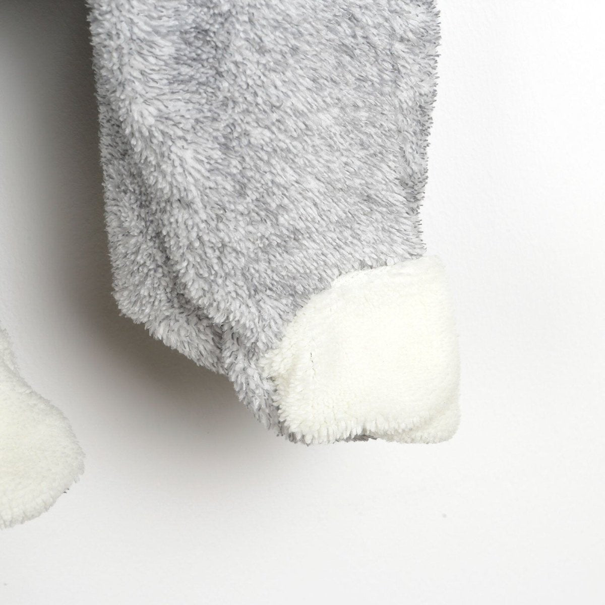 Midimod Newborn Welsoft Kangaroo Footed Jumpsuit - Grey - ebebek - Black Friday