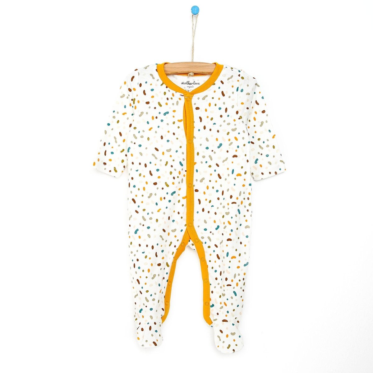 Motherlove Newborn Organic Footed Jumpsuit - Ecru - ebebek - Black Friday