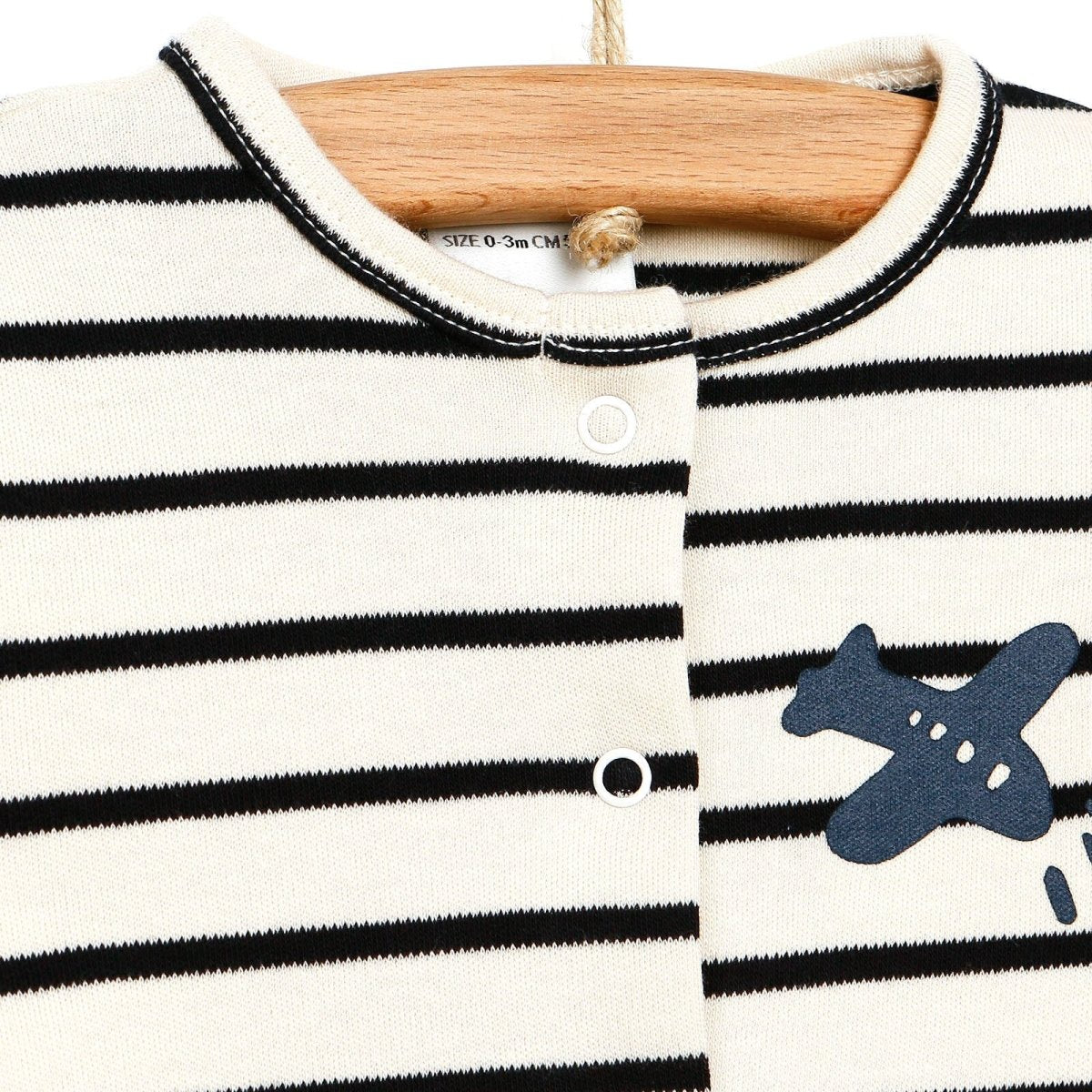 Antebies Newborn Plane Organic Footed - Ecru - ebebek - Black Friday