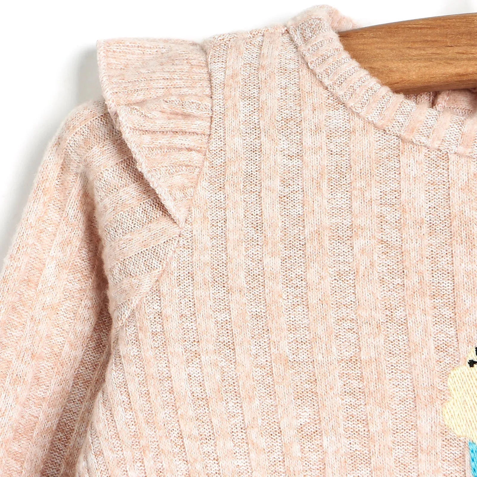 HelloBaby Basic Shoulder Ruffle Blouse - Beige - ebebek - Black Friday