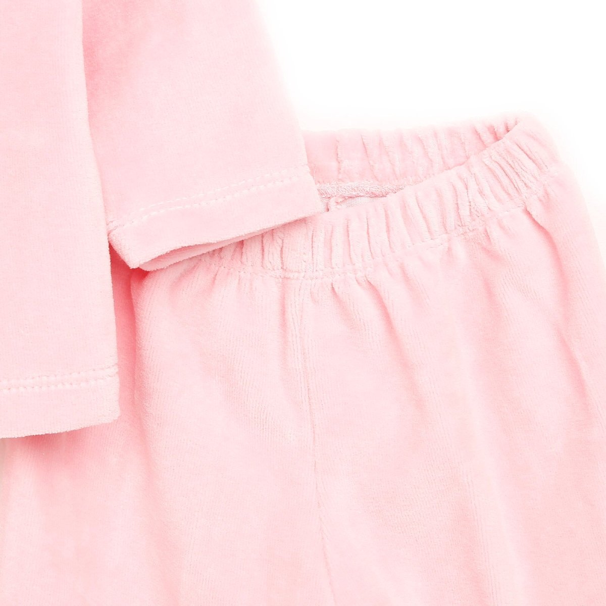 HelloBaby Basic Baby Girl Velvet Pyjamas - Light Pink - ebebek - Black Friday