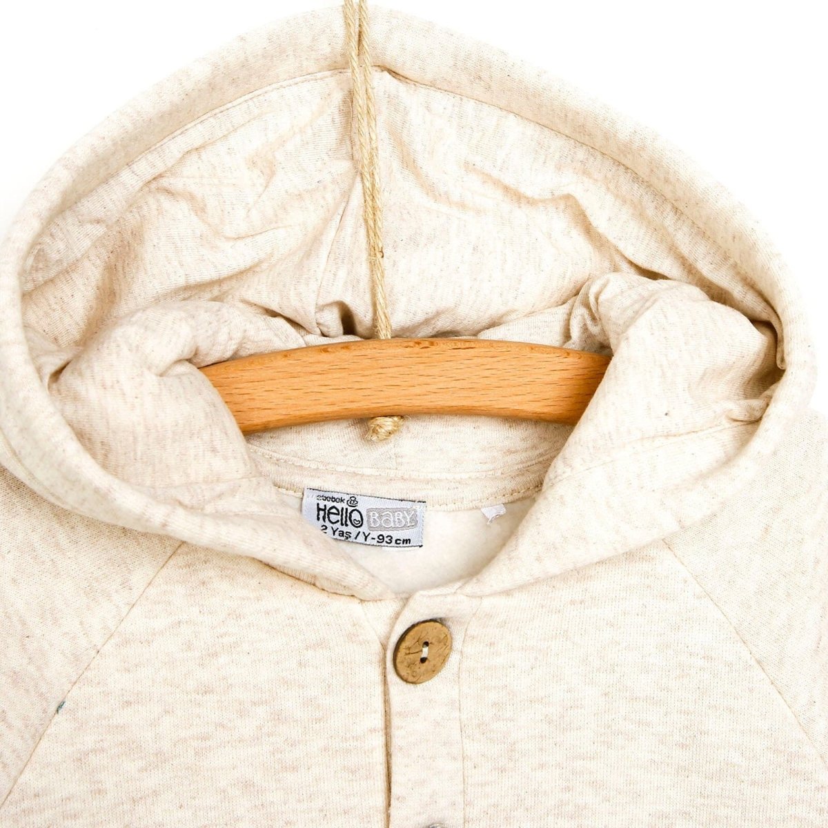 HelloBaby Basic Baby Boy Sweatshirt - Ecru - ebebek - Black Friday