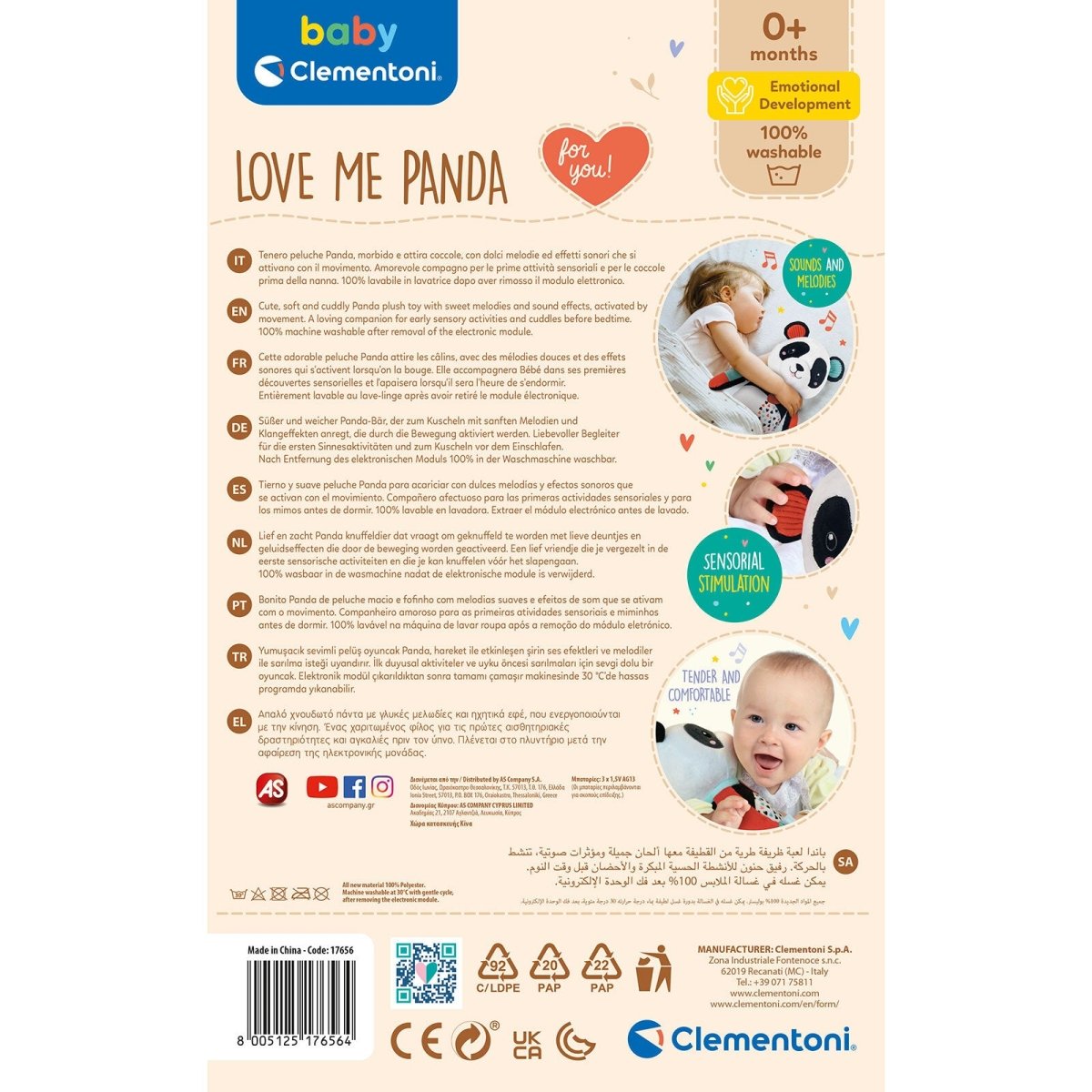 Baby Clementoni Love Me Panda - ebebek - Black Friday