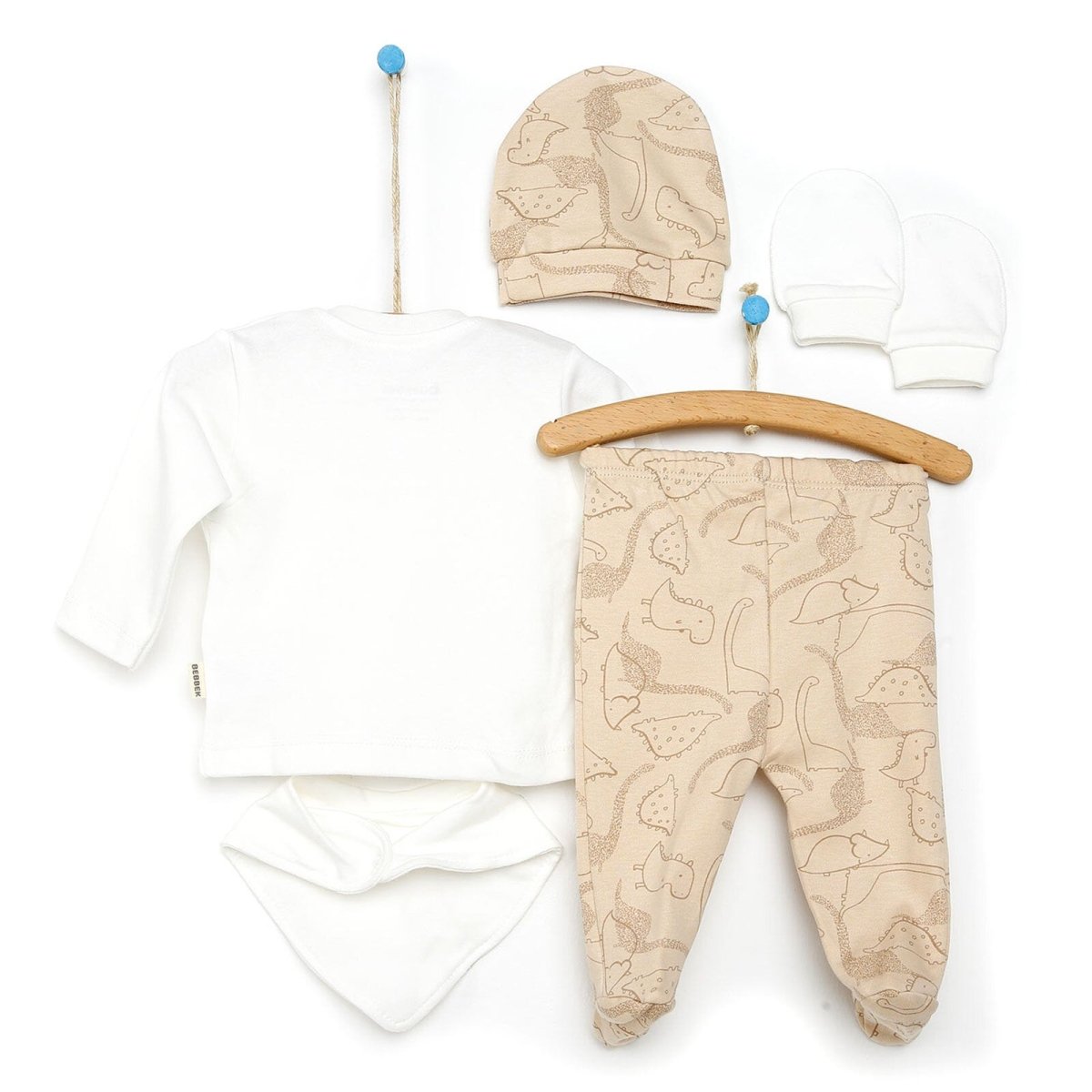 Bebbek Baby Boy 5 Pcs Newborn Gift Starter Set - Beige - ebebek - Black Friday