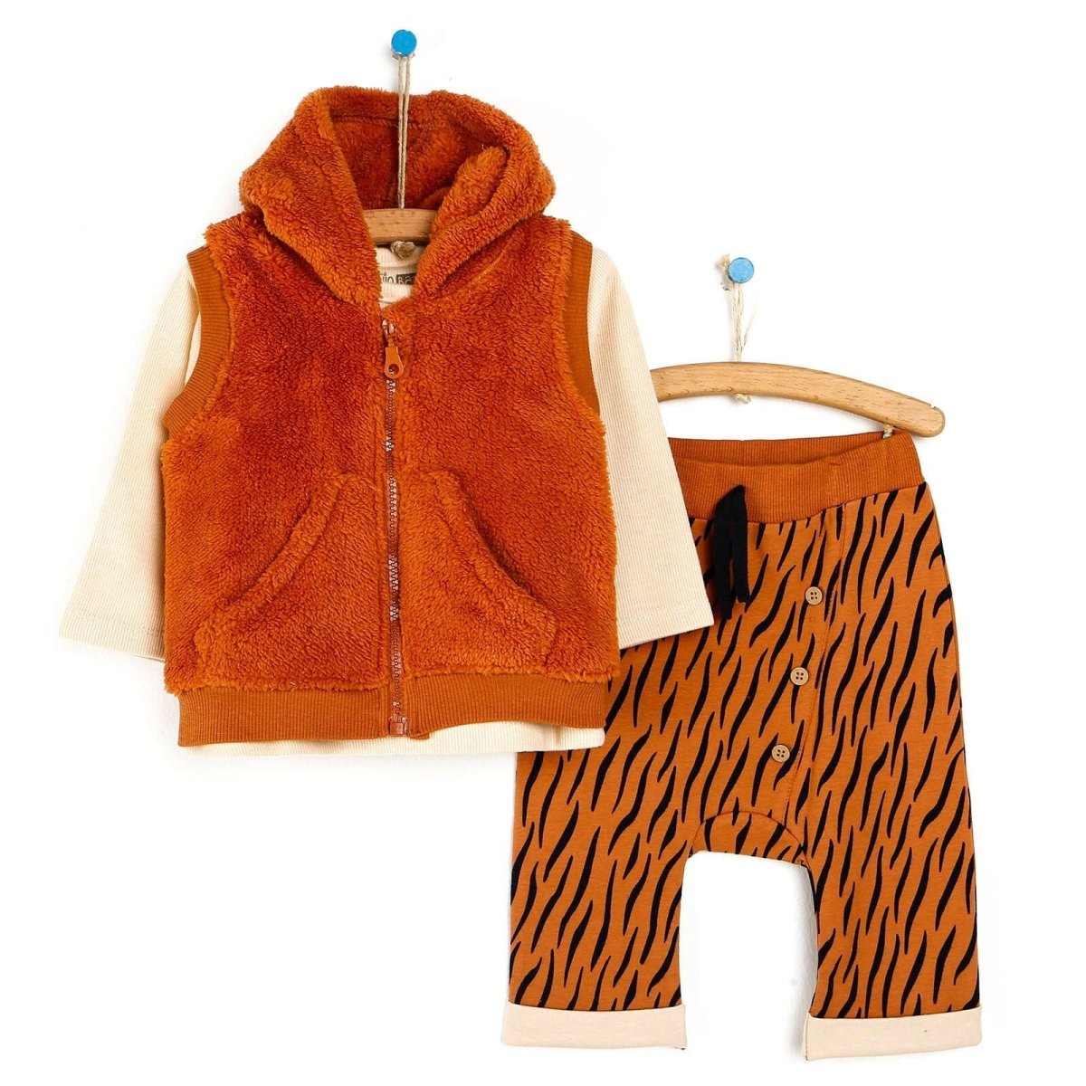 HelloBaby Sweatshirt - Vest - Bottom - Brown - ebebek - Black Friday