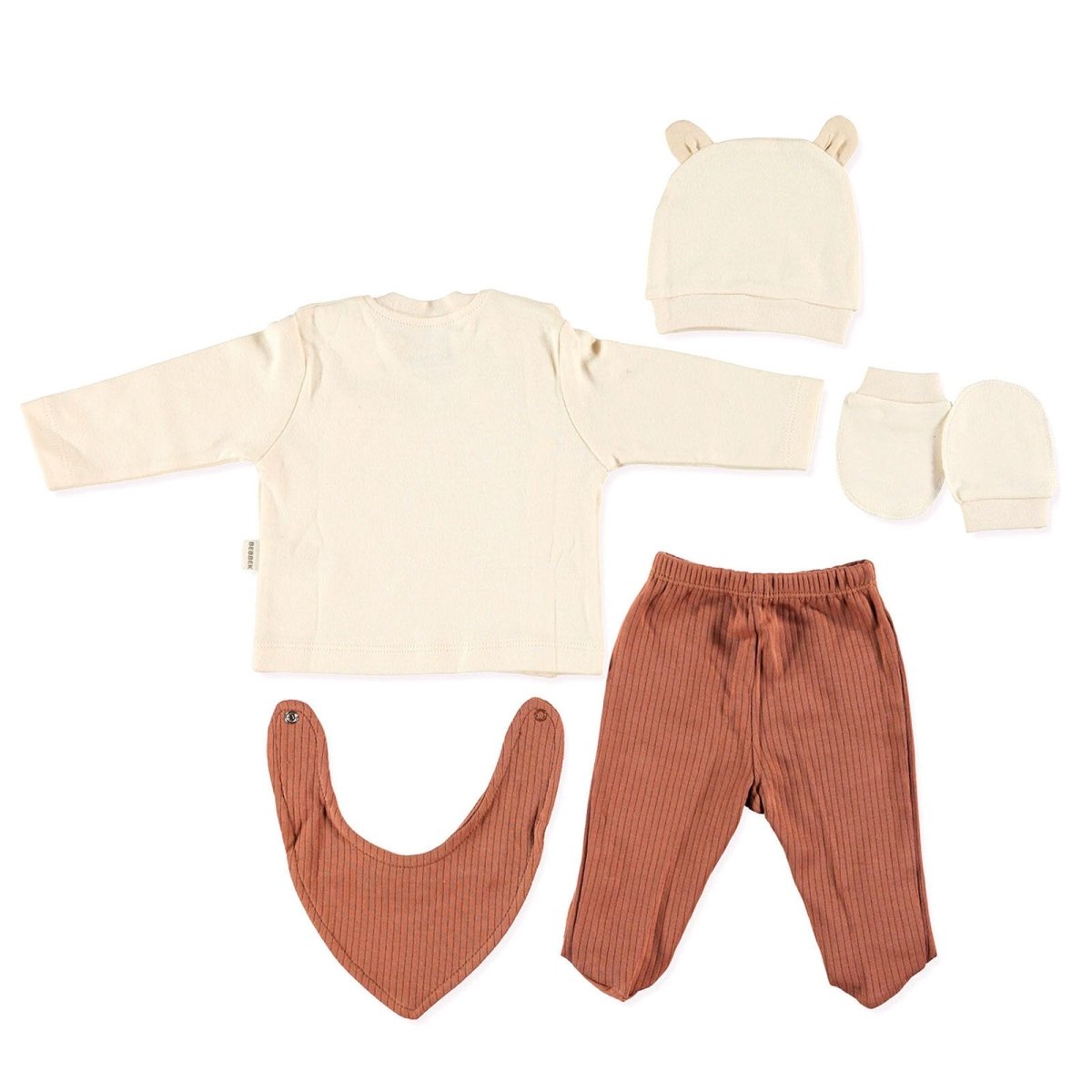 Bebbek Baby Boy 5 Pcs Newborn Gift Starter Set - Brown - ebebek - Black Friday