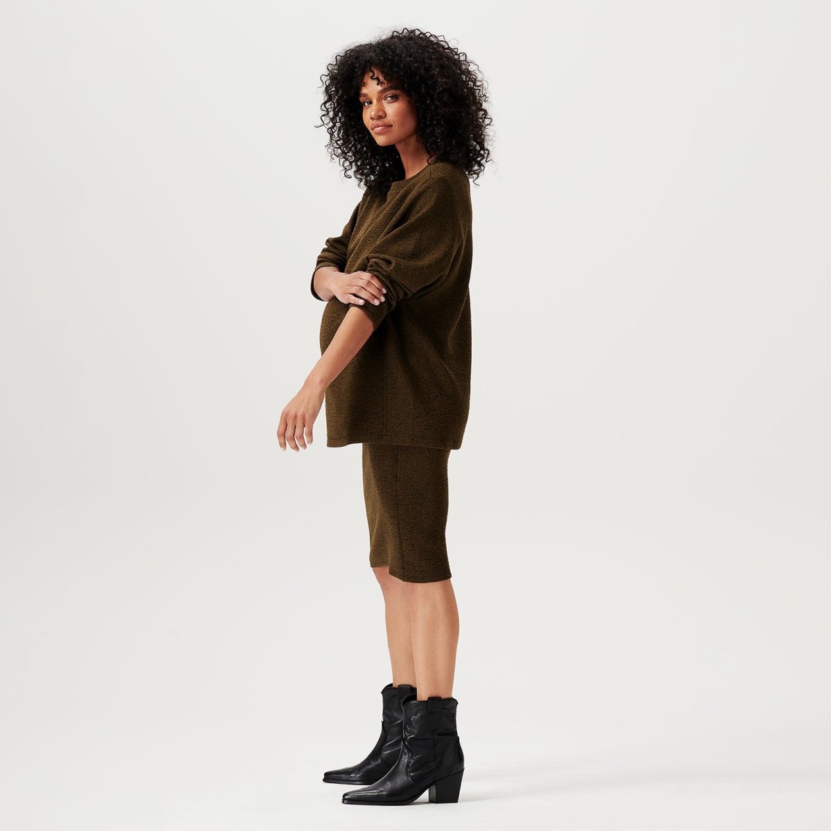 Noppies Skirt Oneida Over The Belly - Dark Olive - ebebek - Black Friday