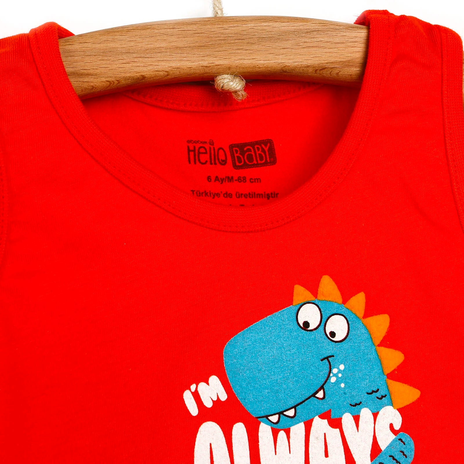 HelloBaby Basic Baby Boy Tank Top - Coral - ebebek - Black Friday