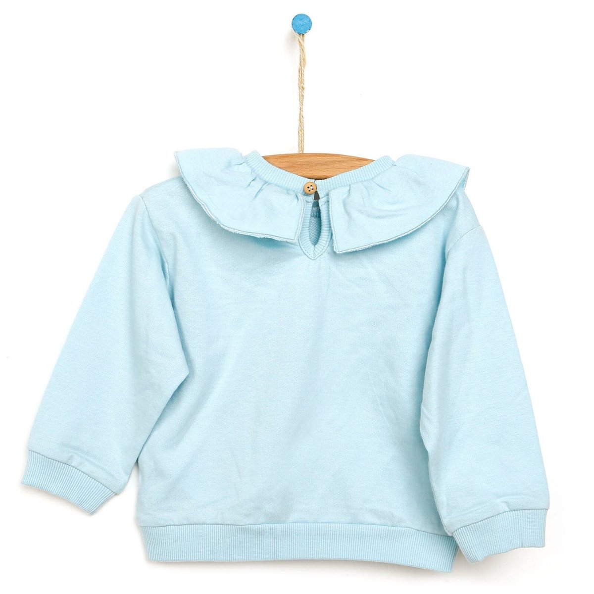 Tuffy Sweatshirt Collared - Footless Bottom - Light Blue - ebebek - Black Friday