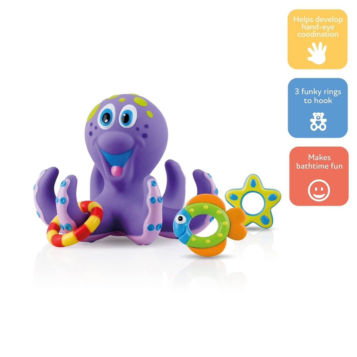 Nuby Floating Octopus Bath Toy - ebebek - Black Friday
