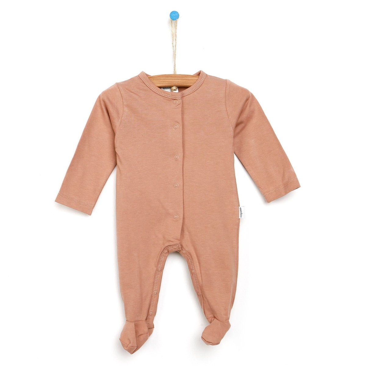 Antebies Newborn Cheetah Organic Footed - Light Rose - ebebek - Black Friday