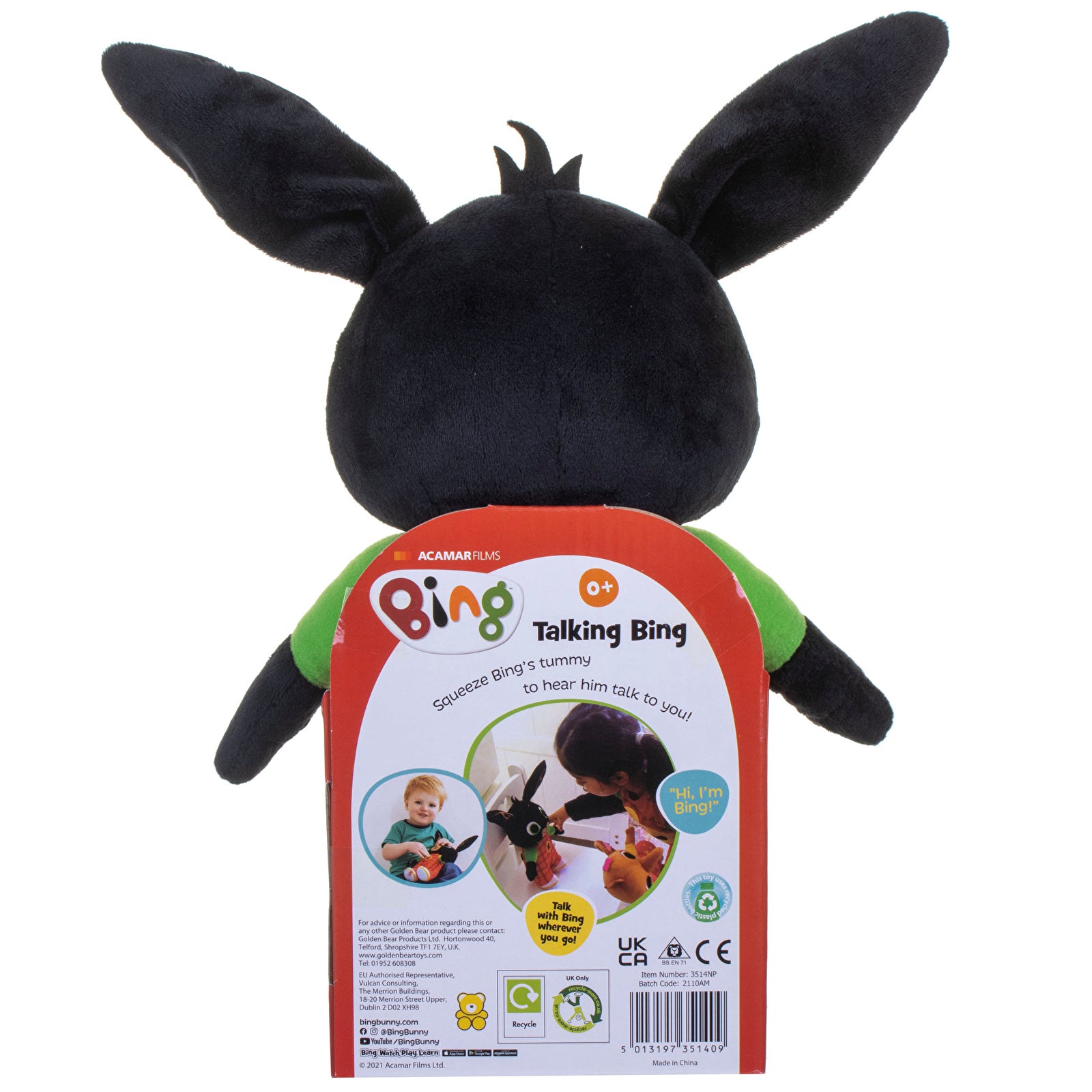 Bing talking clearance plush