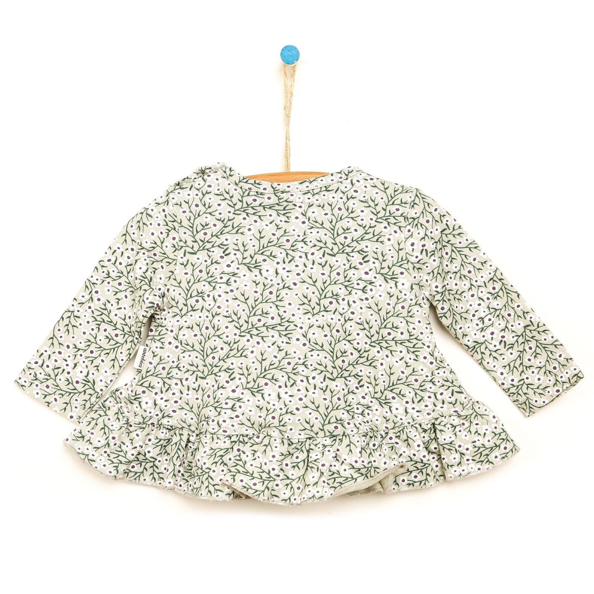 Antebies Newborn Deer Organic Dress - Dark Green - ebebek - Black Friday