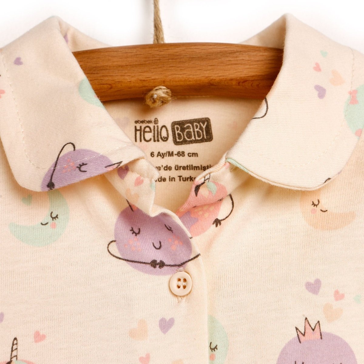 HelloBaby Basic Baby Girl Pyjamas Set - Ecru - ebebek - Black Friday