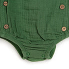 HelloBaby Newborn Muslin Romper - Green - ebebek - Black Friday