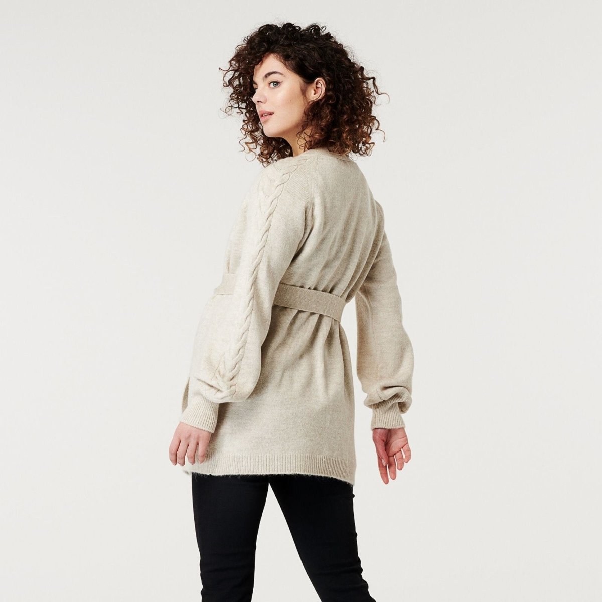 Supermom Cardigan Broadway Long Sleeve - Oatmeal - ebebek - Black Friday