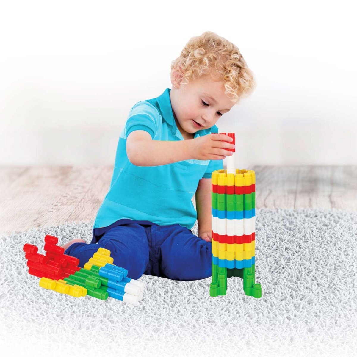 Pilsan Rocket Blocks 224 pcs (in 8 Liter Storage Container) - ebebek - Black Friday