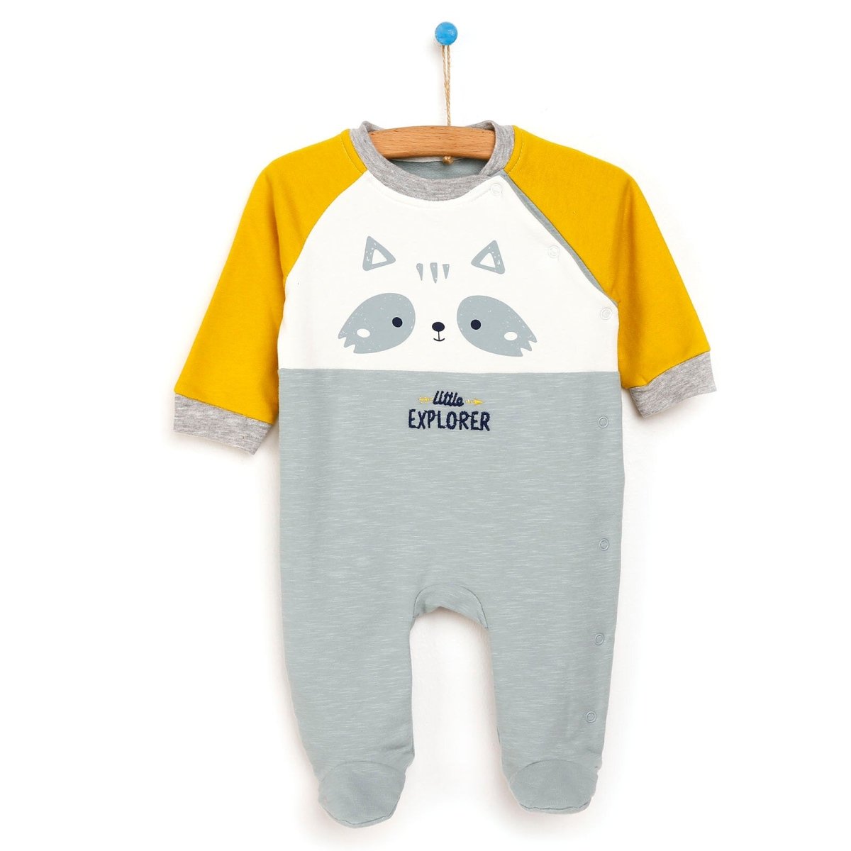 Cassiope Newborn Little Explorer Footed Jumpsuit - Bronze - ebebek - Black Friday