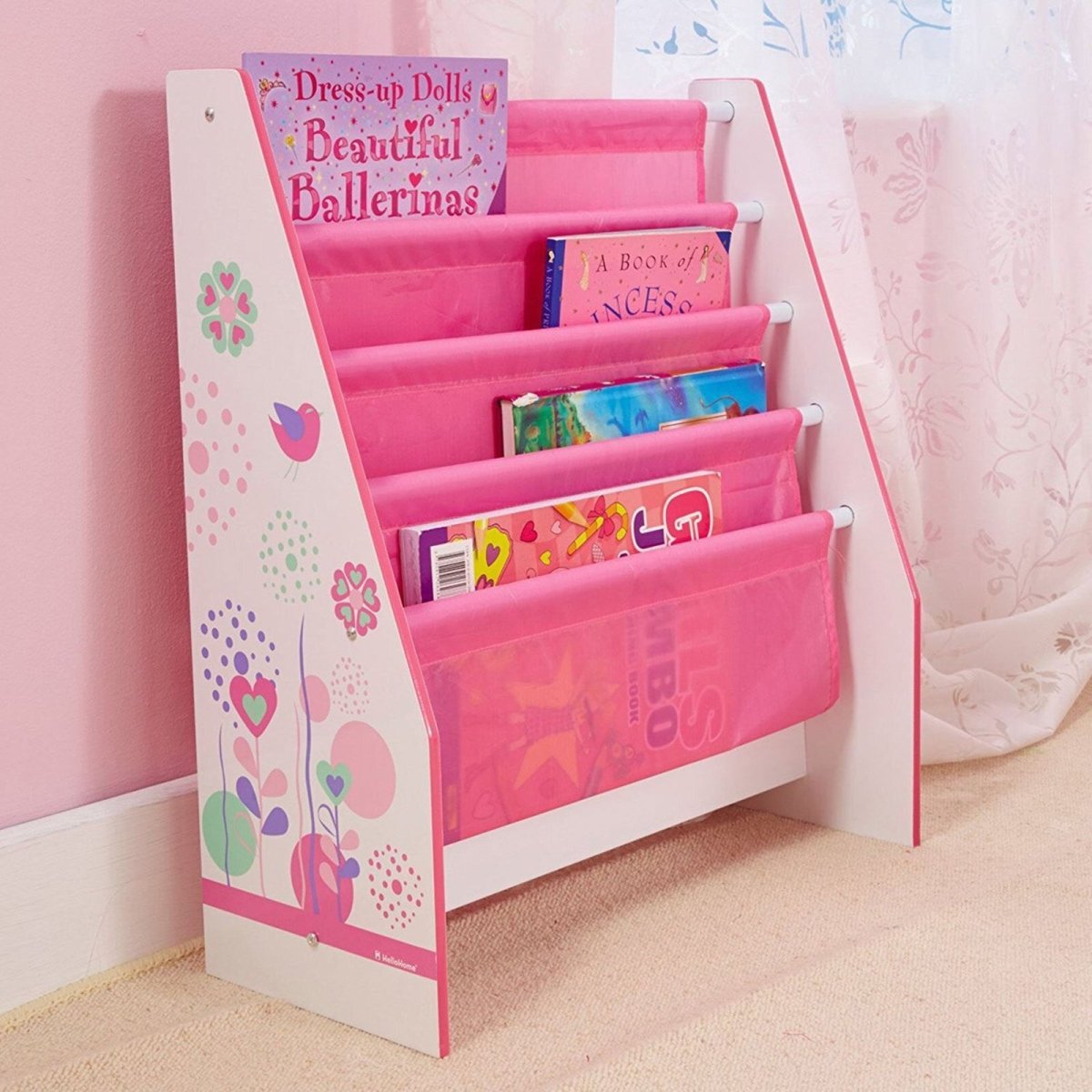 Hello Home Kids Sling Bookcase - Flowers and Birds - ebebek - Black Friday