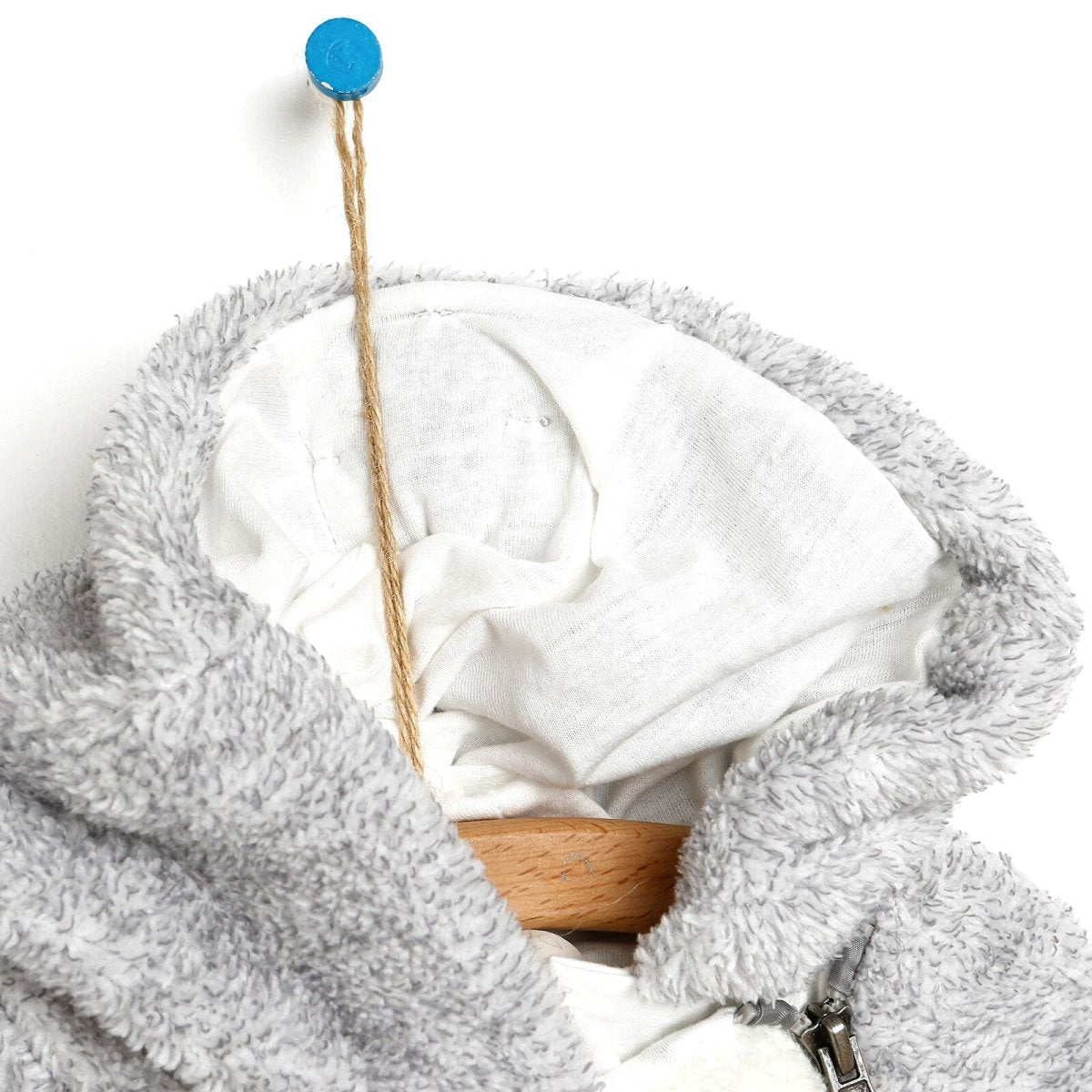 Midimod Newborn Welsoft Kangaroo Footed Jumpsuit - Grey - ebebek - Black Friday