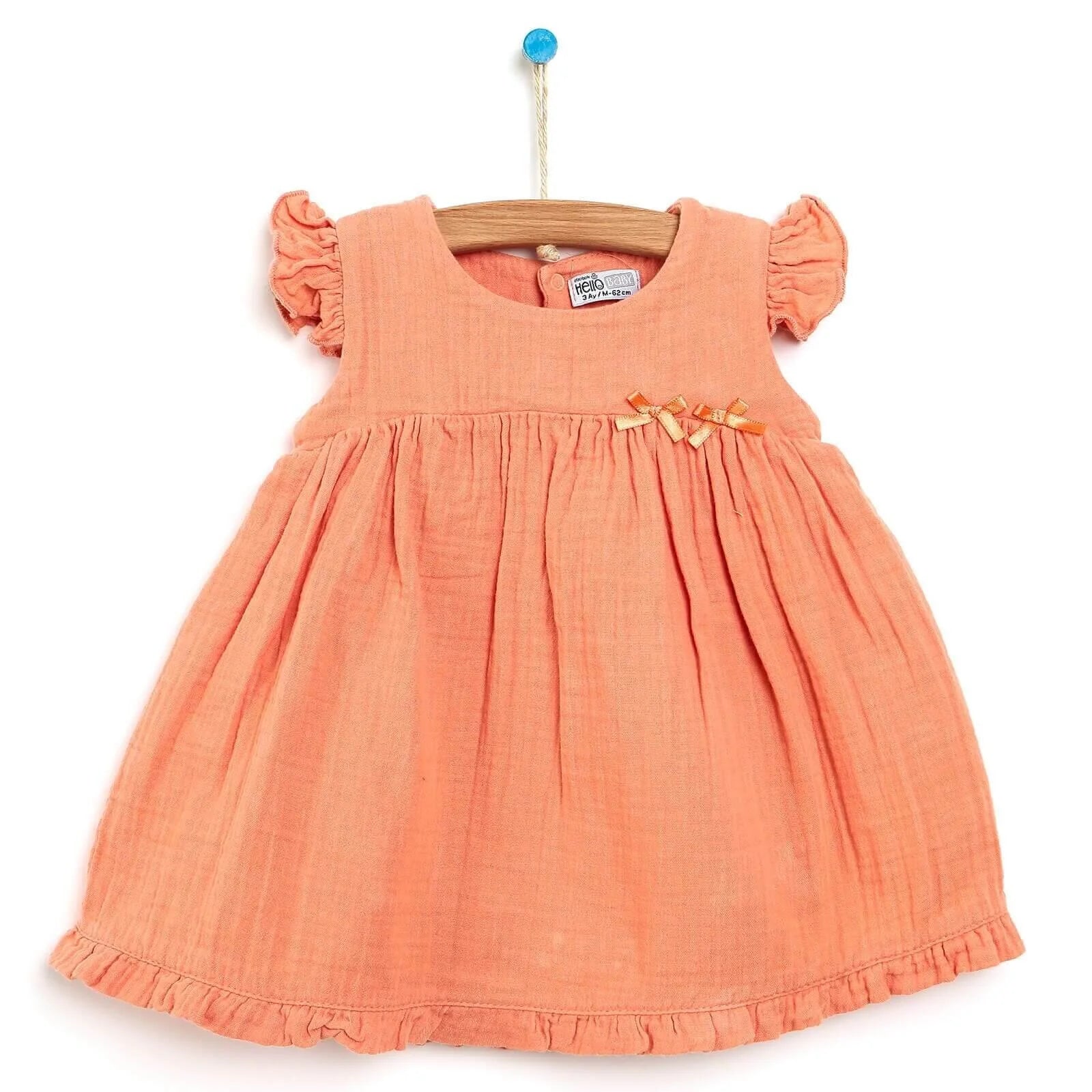 HelloBaby Newborn Bodysuit Dress - Salmon - ebebek - Black Friday