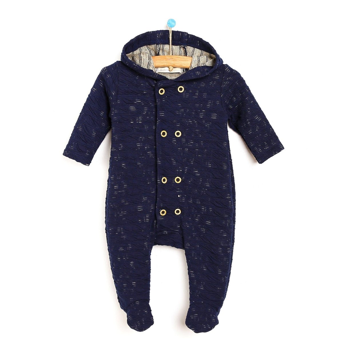 Bebbek Newborn Happy Camper Footed Jumpsuit - Navy Blue - ebebek - Black Friday