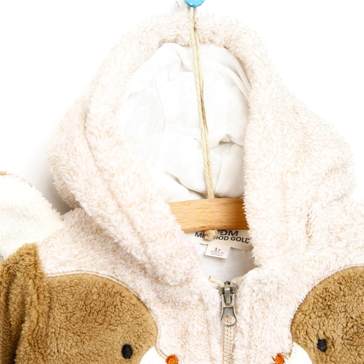 Midimod Newborn Cute Bears Welsoft Footed Jumpsuit - Beige - ebebek - Black Friday