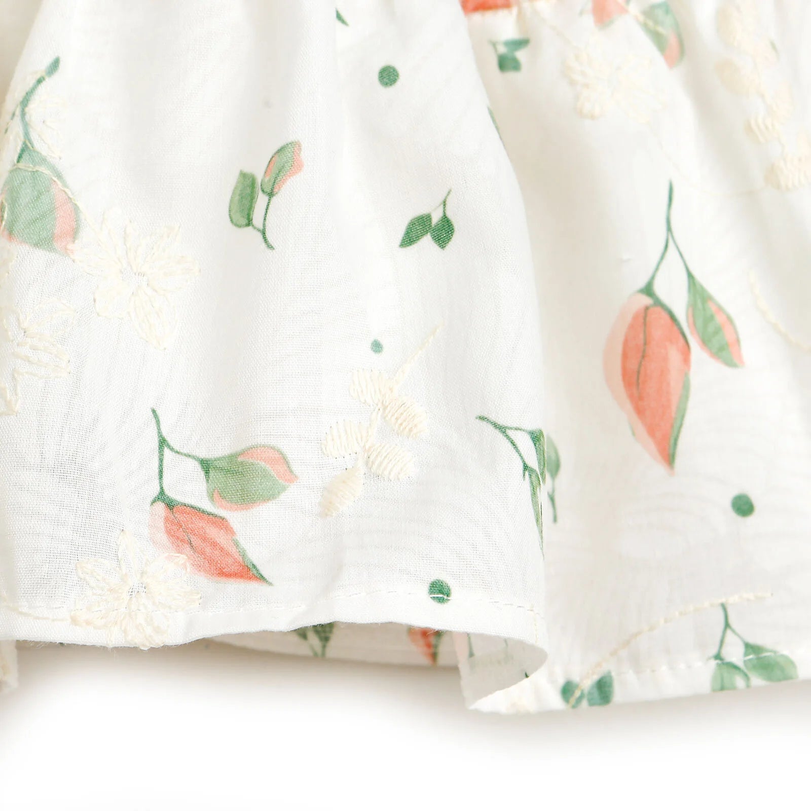 HelloBaby Basic Baby Girl Leaf Patterned - Ecru - ebebek - Black Friday