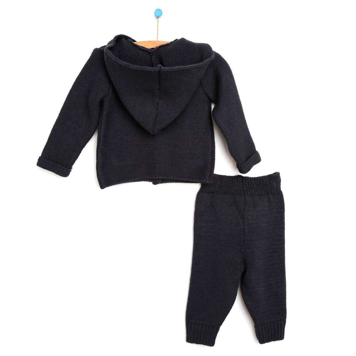 HelloBaby Newborn Knit Cardigan - Bottom - Charcoal - ebebek - Black Friday